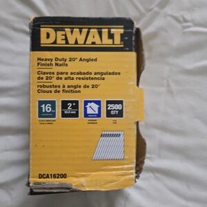 DEWALT 16GA 2" Angled Finish Nails - Yellow Box